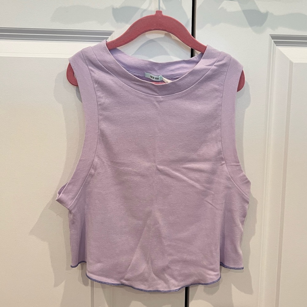 Kimchi Blue Urban Outfitters Crop Tank Top - Size S, Purple